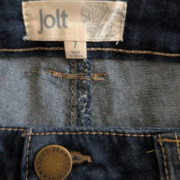 Jolt Womens 7 Denim Jean Shorts NWT Casual Classic Preppy Summer Streetwear - Picture 6 of 7